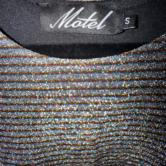 Motel Rocks Multicolor Metallic Ribbed Tank - Picture 3 of 3